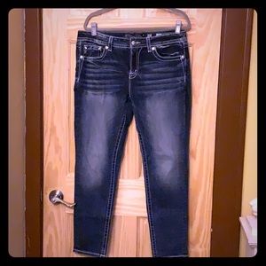 Miss me 32 waist inseam stretch embellished jeans